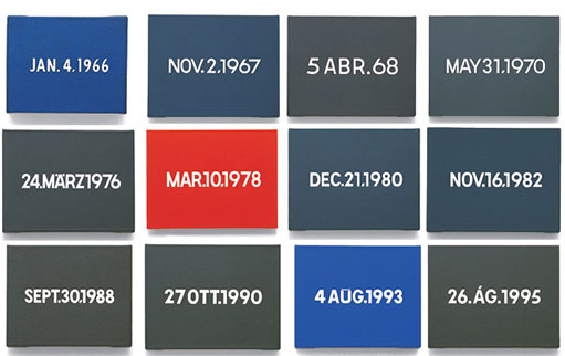 Paintings by On Kawara