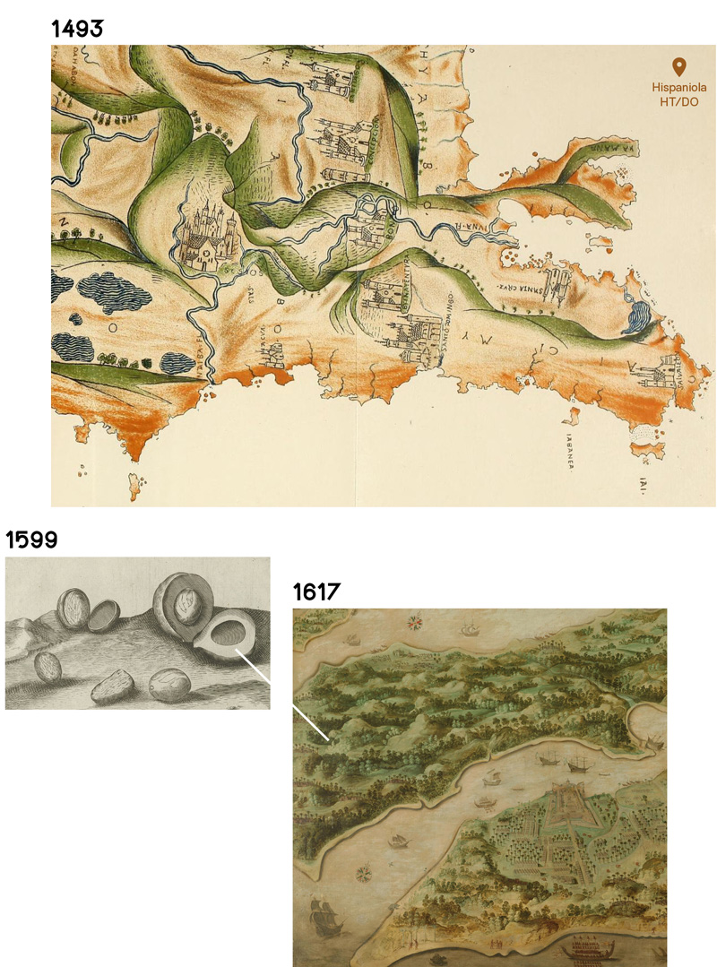 Map: Pedro Mártir de Anglería, Wikimedia Commons